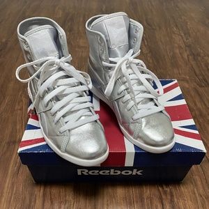 Reebok Top Down Metallics (Silver/Steel White) - Size 7